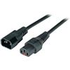 IEC Lock Cavo di alimentazione IEC C14/IEC C13 dritto M/F 1,5m nero IEC-PC1003
