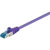 Goobay 94156 Cavo patch CAT 6A, S/FTP (PiMF), viola, 15 m - LSZH senza alogeni, rame