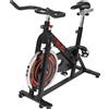 Gorilla Sports Cyclette GORILLA SPORTS® - Ergometro, volano da 13 kg, resistenza regolabile in continuo, sella e manubrio regolabili - Bicicletta da fitness, cyclette, cyclette da camera, bici da ciclismo indoor, speedbike