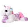 TE-IMPORTE TE-Trend peluche unicorno 60 cm peluche unicorno cavallo bianco