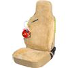 Walser coprisedile auto Zoya in pelle d'agnello schienale singolo ZIPP IT beige, 20022