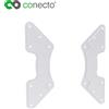 Satchef GmbH conecto® - Adattatore universale VESA per supporti a parete per TV e monitor (da 200x200 a 300x200 fino a 400x400) bianco