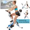 Skandika Fitnessbike Foldaway X-3000, B-Bike, F-Bike con schienale, cyclette ergometrica, tapis roulant pieghevole | Palestra multifunzionale 4 in 1, cyclette da casa, cyclette da allenamento supino