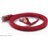 Wantec Cavo patch CAT6A FTP piatto - 10 metri - Cat6a - F/UTP (FTP) - RJ-45 - RJ-45 - Rosso