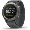 GARMIN Enduro - Acciaio inossidabile - Orologio sportivo con cinturino - Tessuto di nylon UltraFit - grigio - Misura del polso: 110