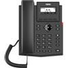 Fanvil X301P, telefono IP, nero, cornetta a filo, da tavolo/a parete, Linux, 2 linee