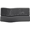 Trust Keyra ERGO Wireless Multi Keyboard DE Bluetooth®, Wireless Keyboard Ergonomic German, QWERTZ Black