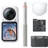 Insta360 Kit base Insta360 X6, risoluzione 8K Ultra HD, 120 megapixel, 240 fotogrammi al secondo, Wi-Fi, Bluetooth, batteria da 2600 mAh