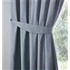 Fusion - Fermagli per tende blu intenso (71 x 14 cm) - 2 pezzi - Accessori per tende per soggiorno