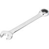 Vigor, V1008, V1008 chiavi combinate a cricchetto | SW 8, uscita profilo esterno doppio esagonale, profilo esterno esagonale, cromato, lucido, SW 8 mm, lunghezza l2 140 mm, 35 g