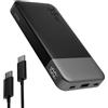 NOBIS Power Bank 35W Powerbank 10000mAh | Portable Charger 3 Ports USB-C In & Out with LED Digital Display, Compatible with Phone 17 S25