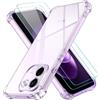 iVoler 3 in 1 Cover per Xiaomi Redmi Note 17 PRO Max 5G con 2 Pezzi Pellicola Vetro Temperato, Custodia Antiurto Anti-Graffio Trasparente, Sottile Morbida in Silicone TPU Protettiva Case