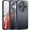 FLLAO Opaca Cover Compatibile con Honor Magic 8 Lite 5G, [Della Fotocamera Protezione] Anticaduta Antiurto Anti-Graffio Hard PC Custodia cover case Nero