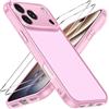 iVoler Cover Opaca per iPhone 18 Pro Max/iPhone 17 Pro Max con 2 Pezzi Vetro Temperato, Antiurto di Grado Militare Anti-Graffio Custodia con Assorbimento degli Urti, Anti-Impronte Bumper Case, Rosa