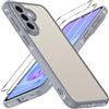 iVoler Cover Opaca per Samsung Galaxy A57 5G con 2 Pezzi Vetro Temperato, [Antiurto di Grado Militare] Anti-Graffio Custodia con Assorbimento degli Urti, Anti-Impronte Sottile Bumper Case, Grigio