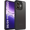 FLLAO Opaca Cover Compatibile con Oppo A5 Pro 5G/4G, [Della Fotocamera Protezione] Anticaduta Antiurto Anti-Graffio Hard PC Custodia Nero