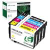 Greenjob Compatibile 603XL Cartucce Compatibili per Epson 603 XL Multipack per Expression Home XP-2100 XP-2105 XP-3100 XP-4100 Workforce WF-2810 WF-2830 WF-2850 (1 Nero, 1 Ciano, 1 Magenta, 1 Giallo)