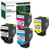 Greenjob CX310 Cartucce Toner Compatibili con Lexmark CX310n CX310dn CX410 CX410e CX410de CX410dte CX510 CX510de CX510dhe CX510dthe (2500 Pagine BK, 2000 Pagine CMY) 80C2SK0 80C2SC0 80C2SM0 80C2SY0