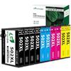 Greenjob 502XL Cartucce per Epson 502 Multipack Compatibile con Epson Expression Home XP-5100 XP5100 XP-5105 XP-5150 XP-5155 Workforce WF-2860 WF-2865 WF-2880 WF-2885 (Confezione da 10)