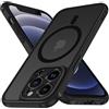 iVoler Cover Magnetica per iPhone 12 Pro Max 6.7 Pollici, [Compatibile con MagSafe] [Protezione Antiurto di Grado Militare] Custodia Traslucida Opaca Posteriore Sottile Silicone Protettiva Case