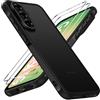 iVoler Cover Opaca per Samsung Galaxy A56 5G con 2 Pezzi Vetro Temperato, [Antiurto di Grado Militare] [Protezione Della Fotocamera] Custodia Traslucida Posteriore Sottile Anti-Impronte Case, Nero