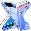 iVoler Anti Ingiallimento Chiaro Cover per Google Pixel 10 / Google Pixel 10 Pro con 2 Pezzi Pellicola Vetro Temperato, [Antiurto di Grado Militare] Custodia Trasparente Sottile Case