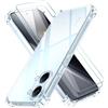 iVoler 3 in 1 Cover per Xiaomi Poco X8 PRO Max 5G con 2 Pezzi Pellicola Vetro Temperato, Custodia Antiurto Anti-Graffio Trasparente, Sottile Morbida in Silicone TPU Protettiva Case