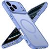 iVoler Cover Magnetica per iPhone 17 PRO 6.3 Pollici, [Compatibile con MagSafe] [Protezione Antiurto di Grado Militare] Custodia Traslucida Opaca Posteriore Sottile Silicone Protettiva Case - Blu