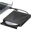 RUIZHI Masterizzatore CD DVD Externo, Unità DVD Esterna USB 3.0& Type C Portable CD/DVD -/+RW Drive CD/DVD Lettore per PC Laptop Desktop MacBook, Compatibile con Windows/7/8/10/11/XP/Linux/MacOS