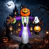 Garvee Zucca Zombie Gonfiabile Halloween 2,4 m con Luci LED - Decorazione Esterna Impermeabile per Giardino, Prato e Cortile con Ventilatore Integrato - Europe 2.4M