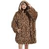 Viviland Felpa con Cappuccio Oversize Fuzzy Coperta Felpa, Super Morbida, Calda e Confortevole Maglione Gigante con Grande Tasca Frontale