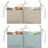 Flintronic 2PCS Borsa Appendere per Lettino, Organizer per Cameretta dei Bambini, per Letto Usato per Riporre Vestiti Pannolini Giocattoli