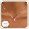 Aretas Collana con ciondolo a forma di croce, in argento, da donna, idea regalo | Collana da donna con ciondolo a forma di croce, in argento 925, idea regalo per mamma, figlia, sorella, amica, lei