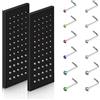 Aucuu Piercing Naso, Piercing Naso Acciaio Inossidabile 316L, Orecchini Naso Narice-20G 1,5/2/2,5/3mm