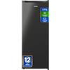 CHiQ CSD208D4E Freezer Verticale 177L Low Frost Acciaio Nero | 54x55x144 cm, 4 Stelle -24°C, 39dB silenzioso, porta reversibile, 6 scomparti, Classe E, 192 kWh/anno