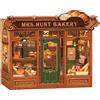 CUTEBEE Kit DIY Book Nook & Casetta: Miniatura Moderna Luce LED, Puzzle in Legno + Accessori | Regalo Creativo (Mrs.Hunt Bakery)