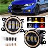 MAGIC COLORM Angel Eye Fendinebbia per Ford Focus Fusion Fiesta Ranger C-Max Transit Tourneo EcoSport Edge Car DRL Nebbia Lampada di guida Lente a LED