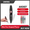 UNIWA AK007 2G GSM Mini telefono a forma di penna 0.96 "Dual Sim telefono cellulare Dialer Magic Voice MP3 FM registratore vocale cellulare in vendita