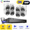 ANNKE 8CH 5MP Lite HD sistema di telecamere di sicurezza Video 5 in1 H.265 + DVR con telecamere di sorveglianza CCTV domestiche a cupola 8X 5MP