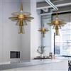 HomeLover Lampadario a gravità LED vaso nero oro disco volante lampada Per la decorazione della cucina decorazione di lusso negozio foyer