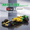 Bburago 1:43 2024 F1 McLaren MCL38 Gran Premio di Monaco Modellino in Lega MCL39 MCL60 Modellino Auto Giocattolo
