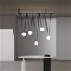 HomeLover PLUSMINUS Lampada da cintura a LED Lampada a sospensione a bolle di vetro Lampada replica di design Lampada a lunga linea minimalista Lampade per scale Lampada a sospensione da pranzo