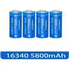 Aleaivy Nuovo 3.7V 5800mAh Al Litio Li-Ion 16340 Batteria CR123A Batterie Ricaricabili 3.7V CR123 per Penna Laser LED Torcia Elettrica cellulare