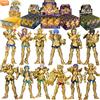 BLOKEES Gold Saints Wave 1-5, figura da collezione con Athena, Pisces e Afrodite (in versione Surplice), figura nascosta per modellini anime, regalo di compleanno.