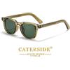 CATERSIDE Occhiali da sole classici retrò da uomo in acetato di propilene, montatura quadrata di tendenza, occhiali versatili da donna con protezione UV400