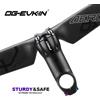 OG-EVKIN Attacco Manubrio OG-EVKIN BS-004 Pro+ in Fibra di Carbonio 10 Gradi 31.8MM in Titanio per Bici da Corsa, Attacco Manubrio Positivo e Negativo per Ciclismo MTB, Ricambi Bici