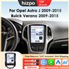 HIZPO Autoradio Android Hizpo per Opel Astra J Buick Verano 2009 - 2015, schermo multimediale in stile Tesla, navigazione GPS, Auto Carplay
