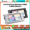 podofo Autoradio Podofo 7'' 6+128G per Ford Focus Mondeo C-MAX S-MAX, Lettore Multimediale con Carplay, Android Auto, WIFI, GPS, BT, RDS