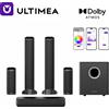 ULTIMEA 470W Soundbar 9.1 canali Dolby Atmos staccabile con Subwoofer e Altoparlanti Surround, Sistema Audio Surround per TV, Luce RGB