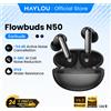 HAYLOU Flowbuds N50 ANC Auricolari Bluetooth 6.0 Wireless con Cancellazione Attiva del Rumore, 6 Microfoni, Chiamate AI Chiare, 32 Ore di Autonomia
